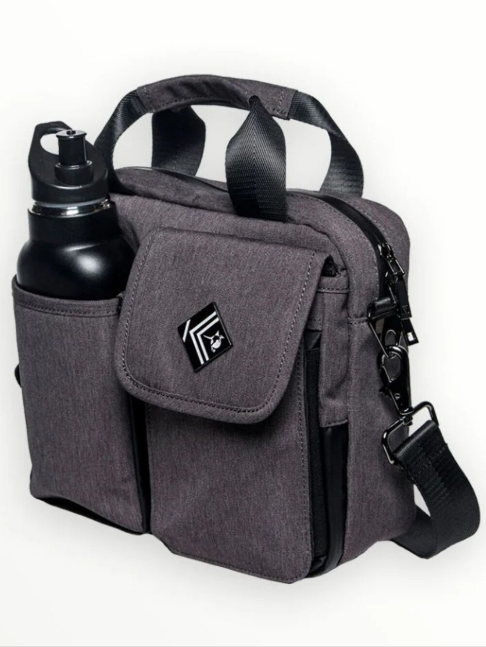 Kangalife Gray Messenger Crossbody Bag